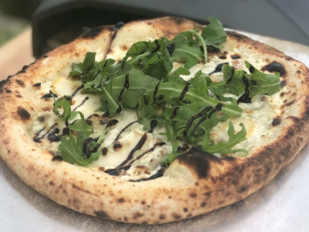 Recette de pizza bleu et poires