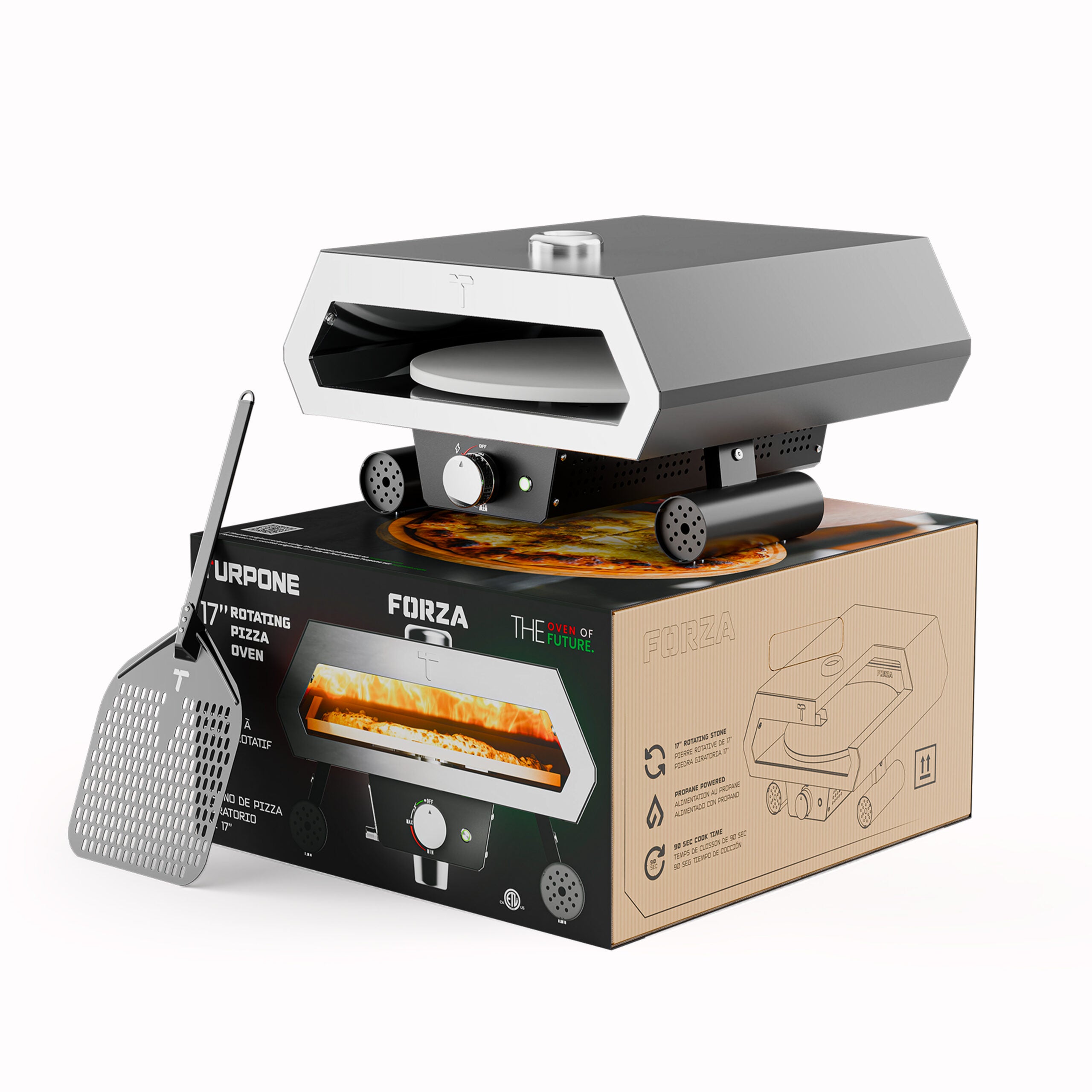 Ensemble promo Turpone Forza four a pizza au propane