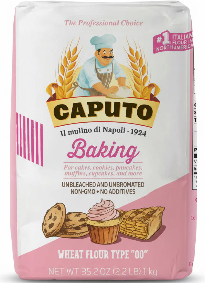 farine baking "00" caputo pour boulangerie sac rose