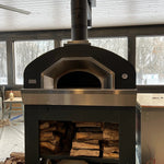 Four à pizza Prometeo commercial au bois Fontana, vue détaillée
