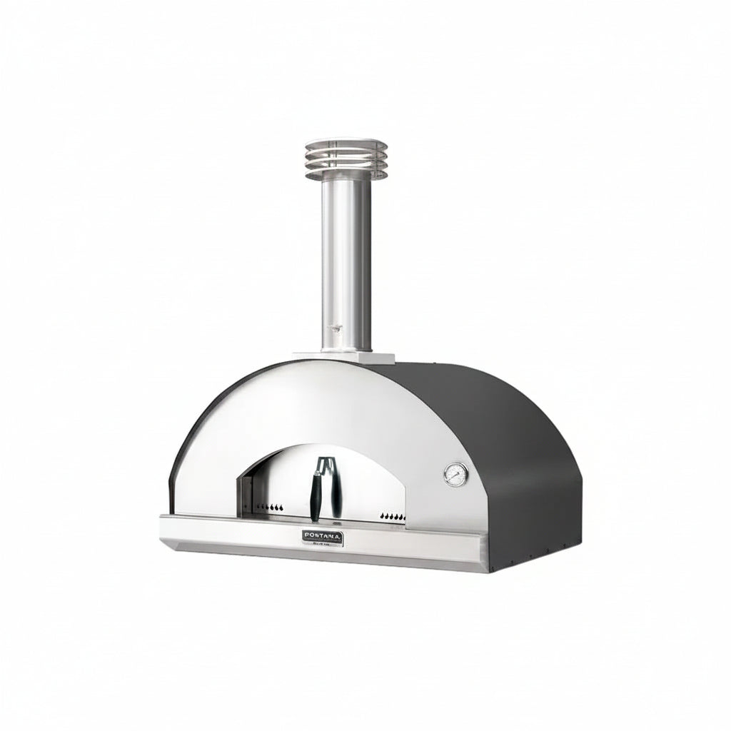 Four à pizza Mangiafuoco au bois Fontana couleur anthracite, vue produit