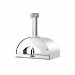Four à pizza Mangiafuoco au bois Fontana couleur inox, vue produit