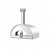 Four à pizza Mangiafuoco au bois Fontana couleur inox, vue produit