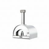 Four à pizza Margherita au bois Fontana couleur inox, vue produit