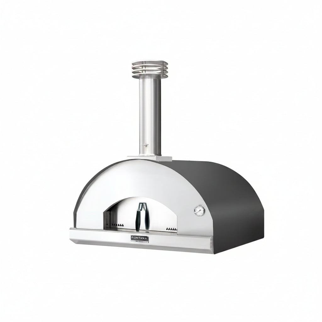 Four à pizza Marinara au bois Fontana couleur anthracite, vue produit