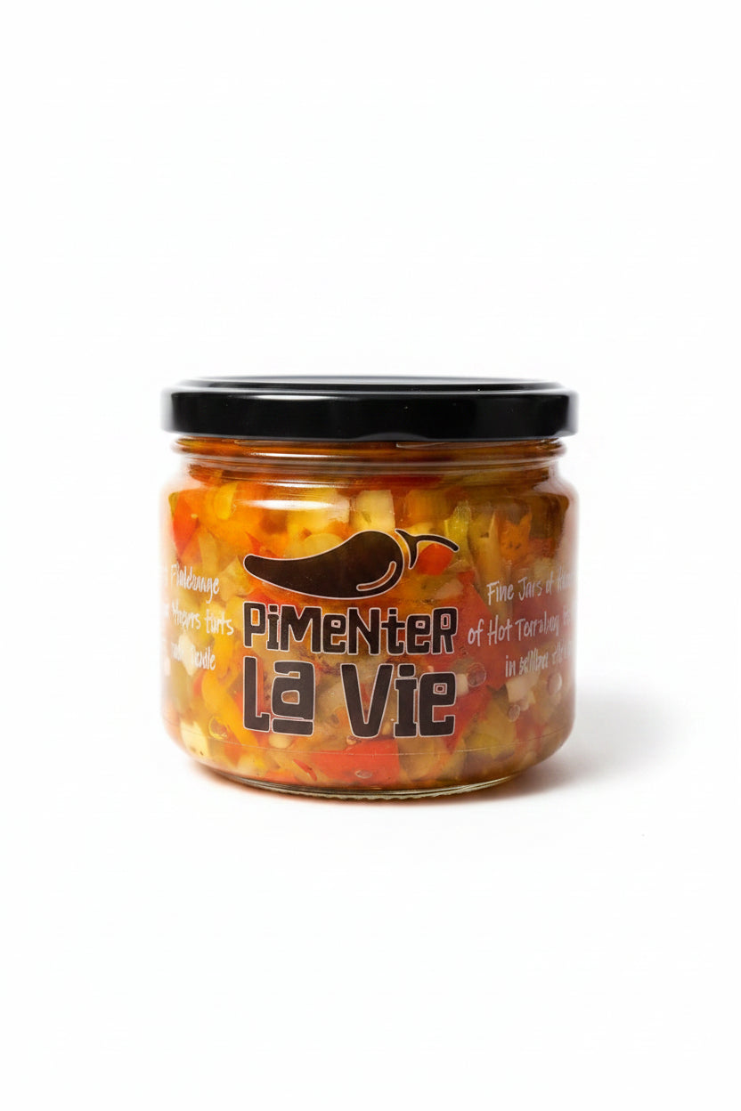 Piments forts du Québec dans l'huile Pimenter la vie (290 g) pour garnir la pizza - Lapizzashop