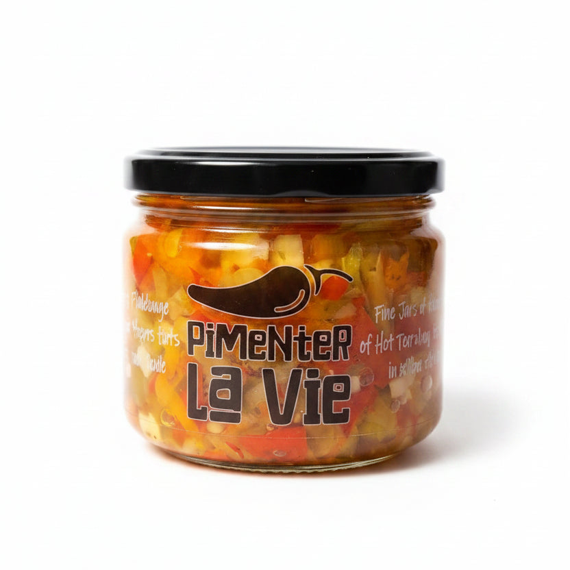 Piments forts du Québec dans l'huile Pimenter la vie (290 g) pour garnir la pizza - Lapizzashop