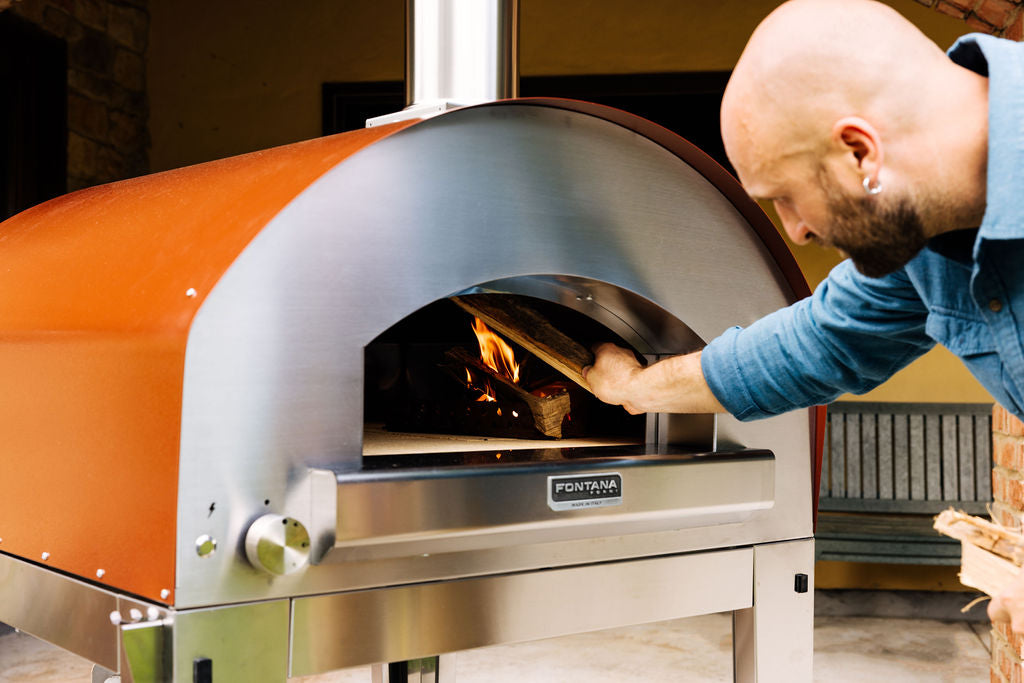 Four à pizza Roma Hybrid Fontana, en cuisson