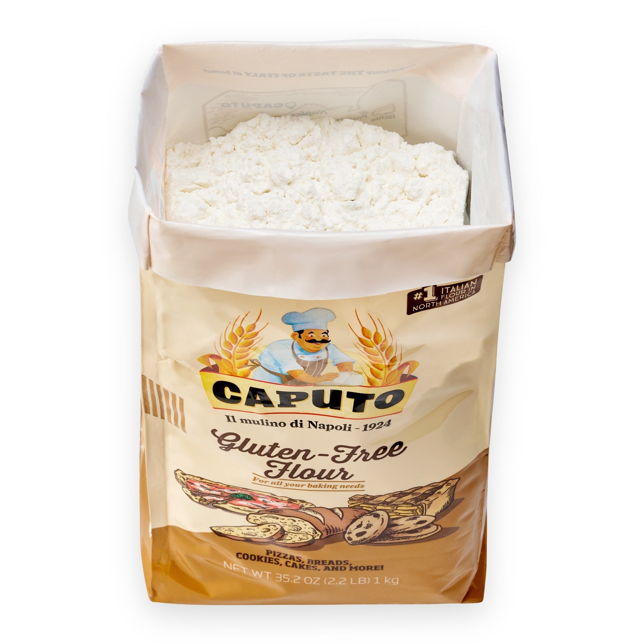 Farine sans gluten Fioreglut Caputo, sac ouvert - Lapizzashop