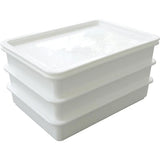 Ensemble de 3 bacs de fermentation empilables avec couvercles Fontana