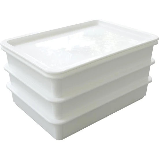 Ensemble de 3 bacs de fermentation empilables avec couvercles Fontana