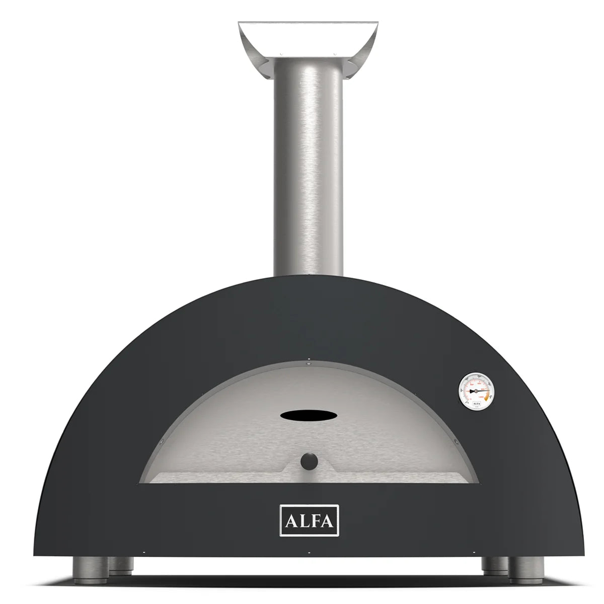 Alfa Moderno 2 Pizze Petit four à pizza hybrid bois propane gaz naturel GRAY