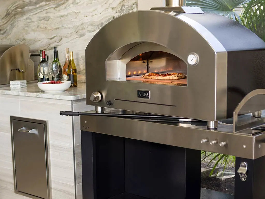Four à pizza Alfa Futuro 2 Pizze vu de trois quarts - Lapizzashop