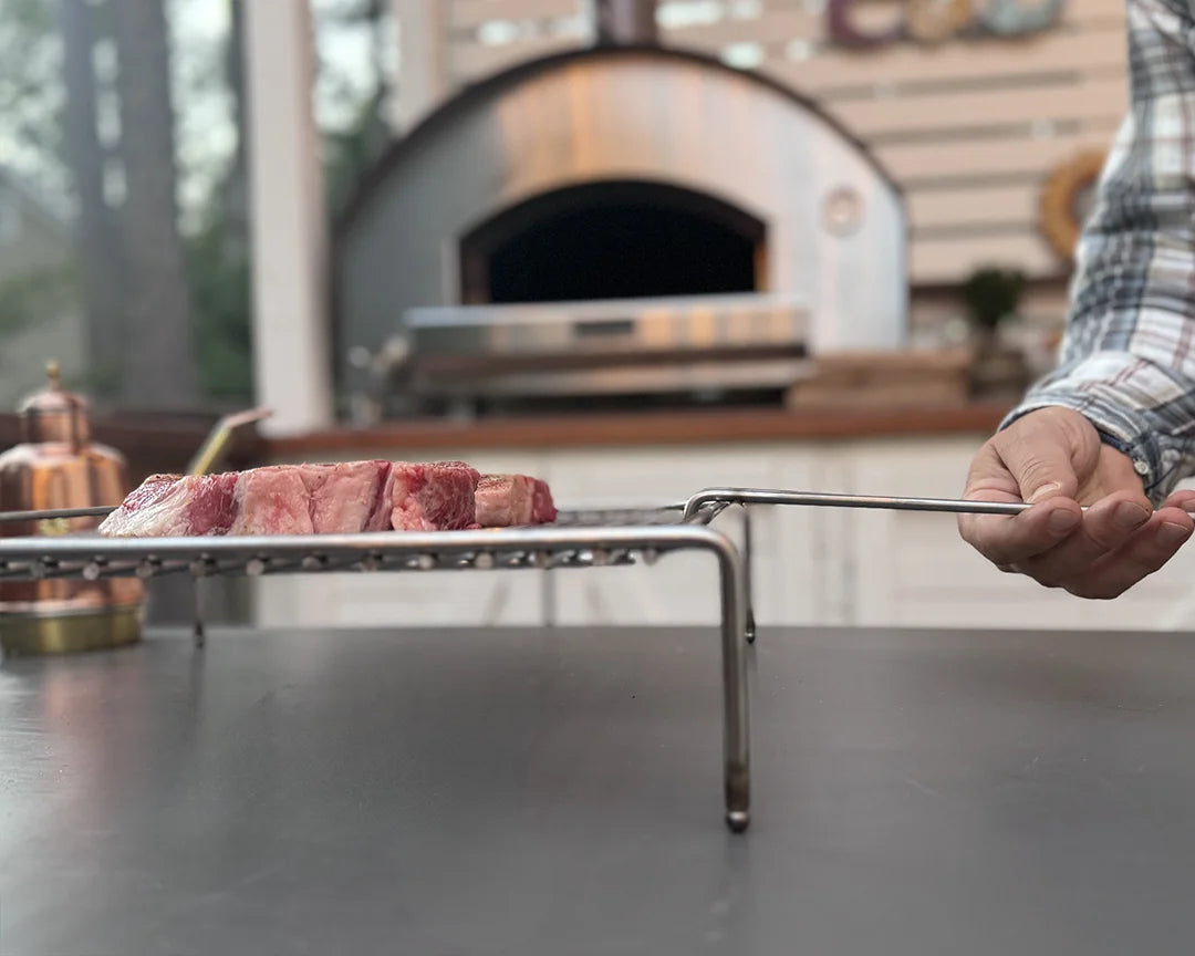 Grille en acier inoxydable Fontana, en cuisson