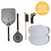 Kit de départ luxe pizza four portatif accessoires pelle pizza brosse thermometre 