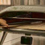 Brosse longue pour four à pizza Ooni, vue de face