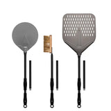 kit 3 pc medium  36" pelle rectangulaire à tourner brosse à pierre four à pizza accessoires alfa quebec canada