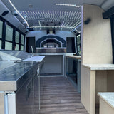 Four à pizza Prometeo commercial au bois Fontana, four en service food truck