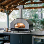 Four à pizza Volta 90 hybride Fontana, pizza en cuisson